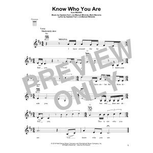 Know Who You Are (from Moana)